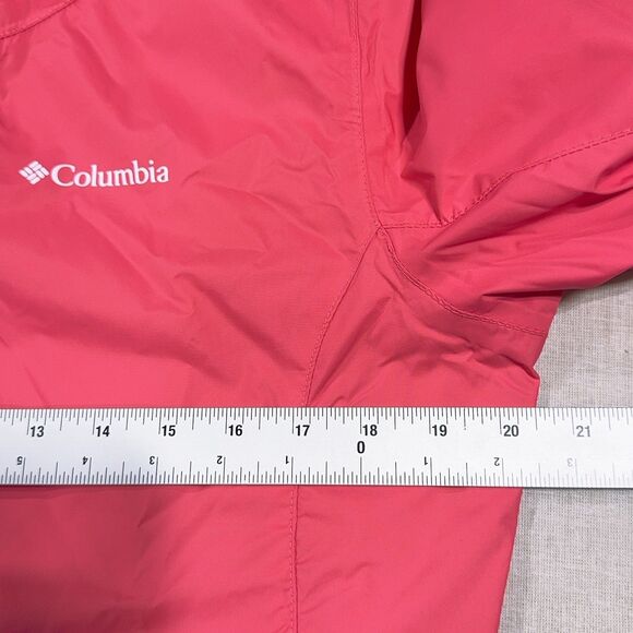 Columbia Youth  Girls Timber Pointe II Pink Omni-Tech Waterproof Jacket XL 18 20 - Picture 9 of 9